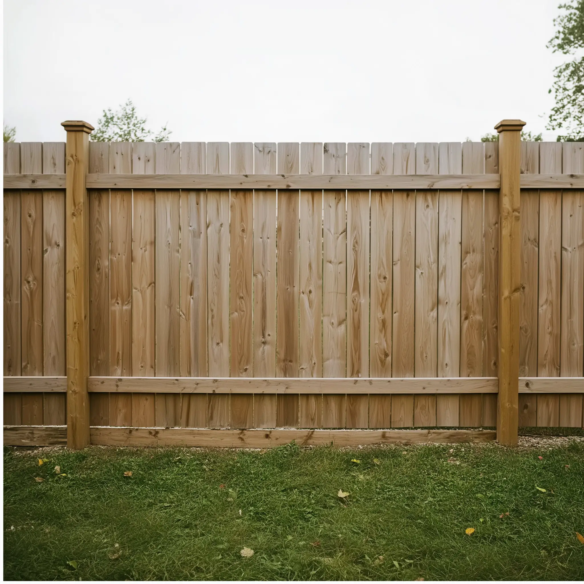 Natural Wood Privacy Fence Installation in Nanaimo